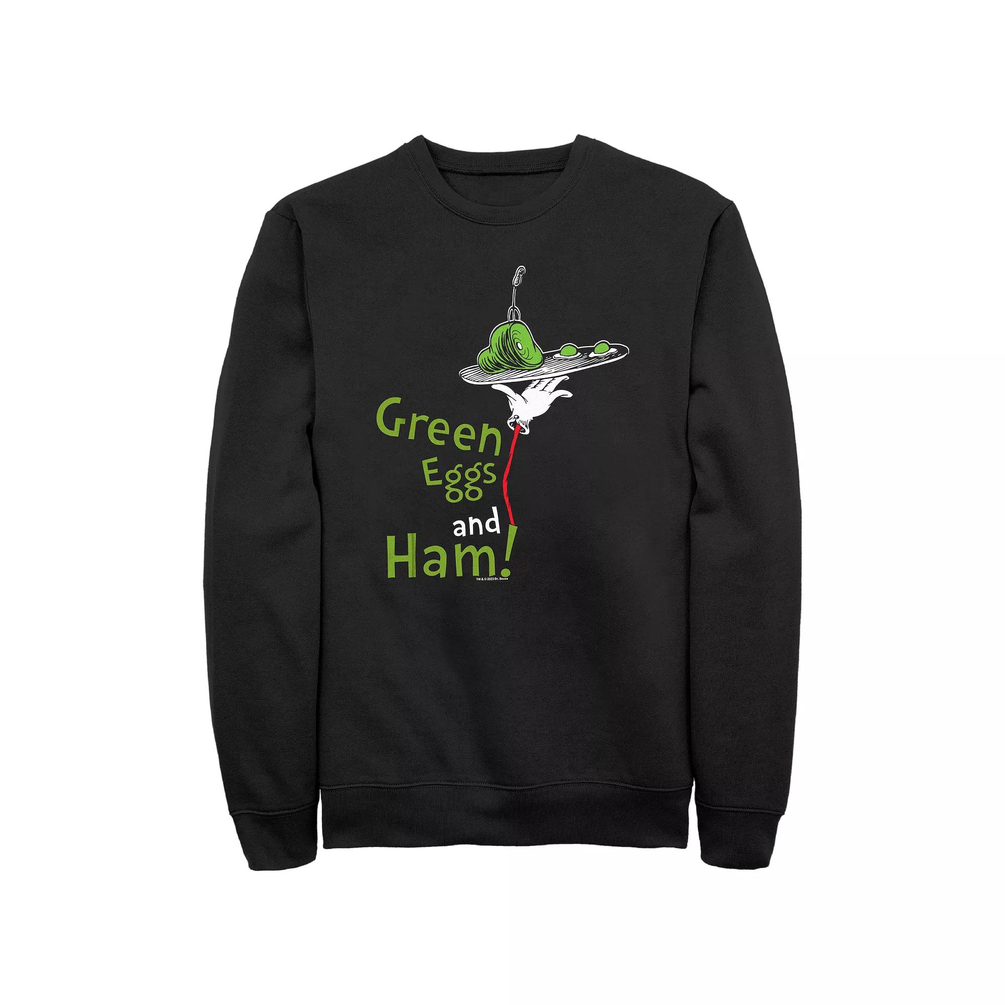 Men's Dr. Seuss Green Eggs And Ham Are Served Graphic Fleece,  Product Image