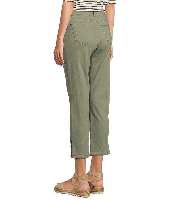 Code Bleu Chelsea Stretch Denim High Rise Capri Jeans Product Image