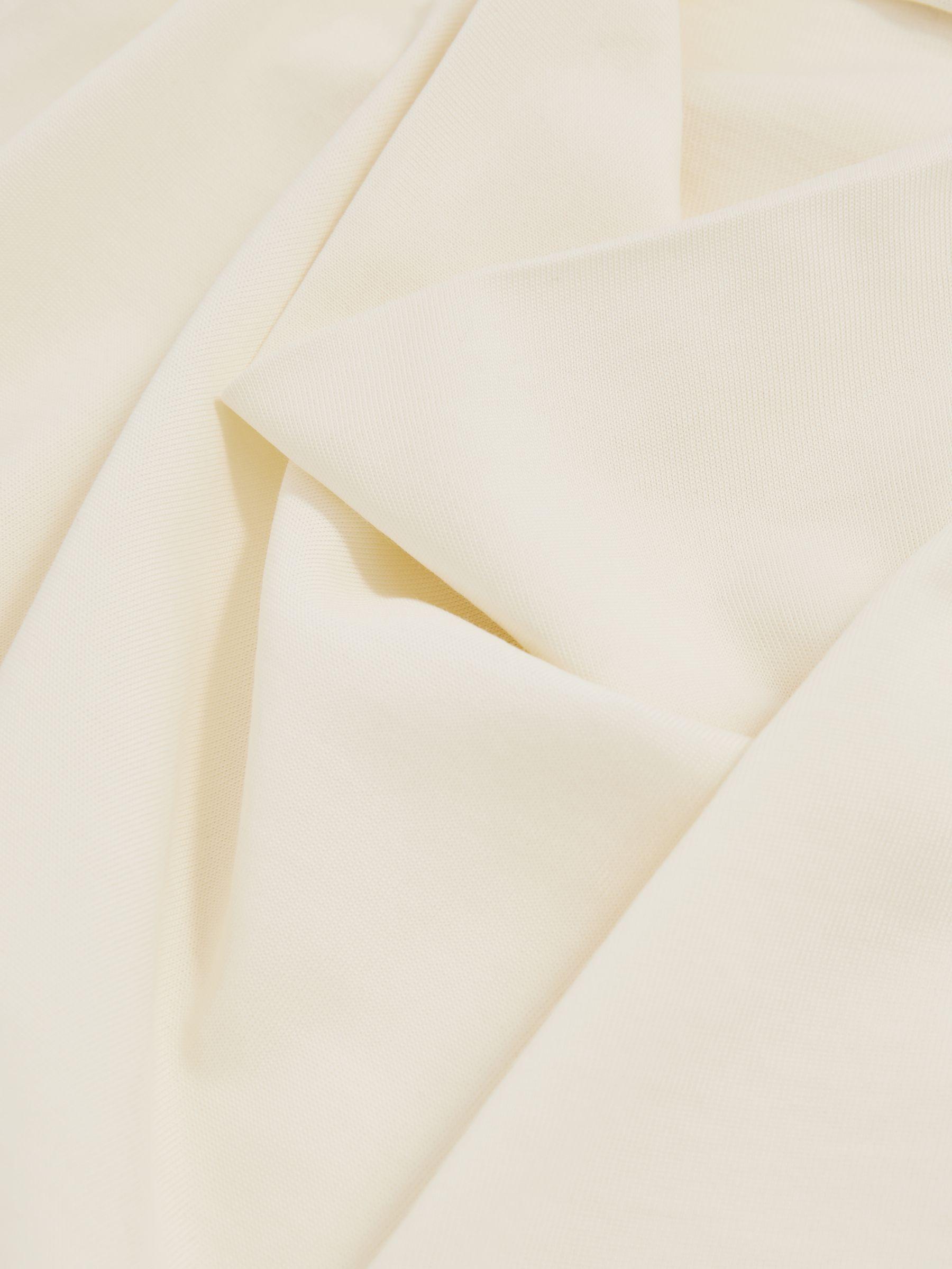 Cotton-Blend Cowl-Neck Sleeveless Top in Ivory Product Image