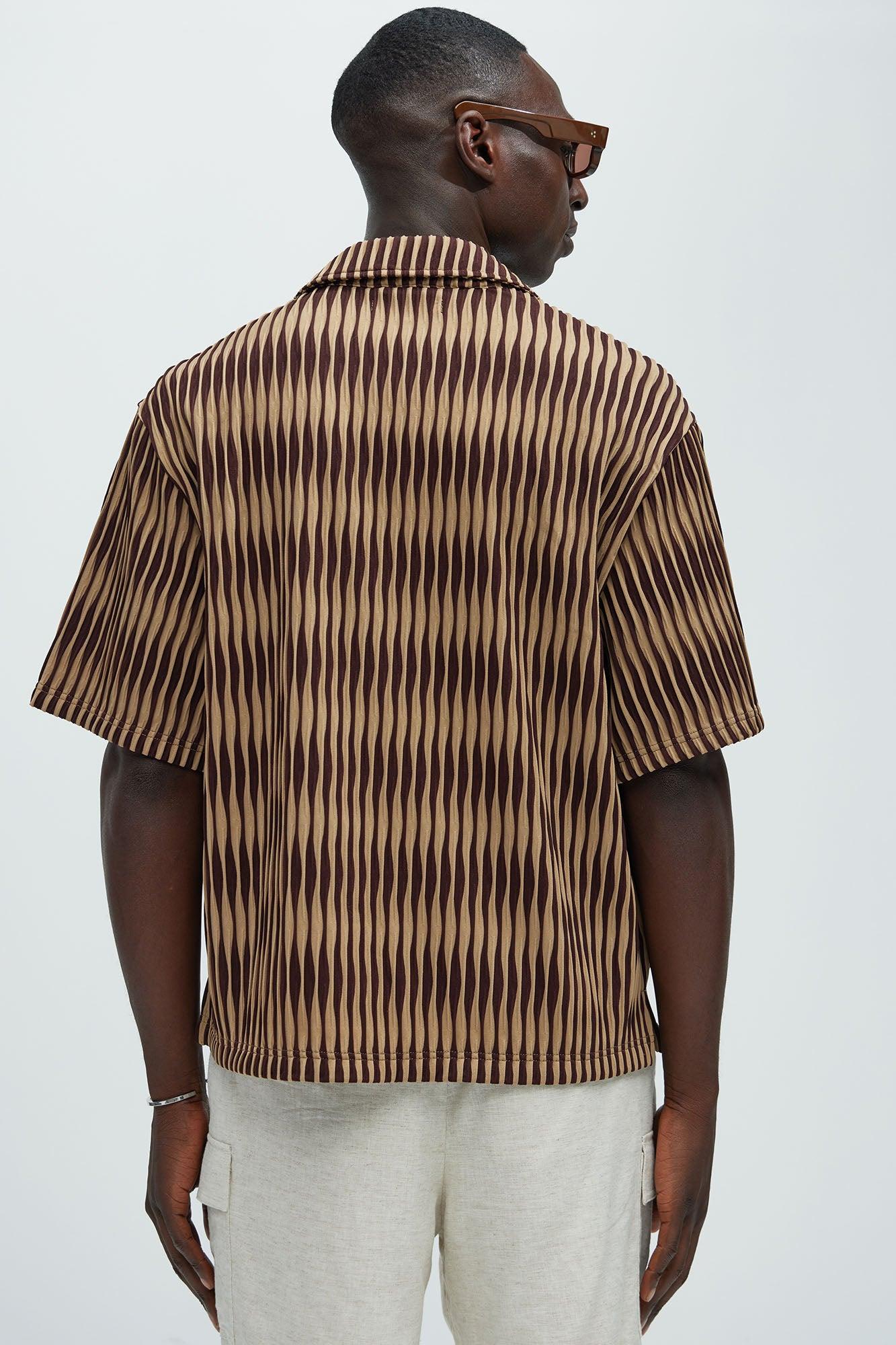 Miller Knitted Shirt - Brown Product Image