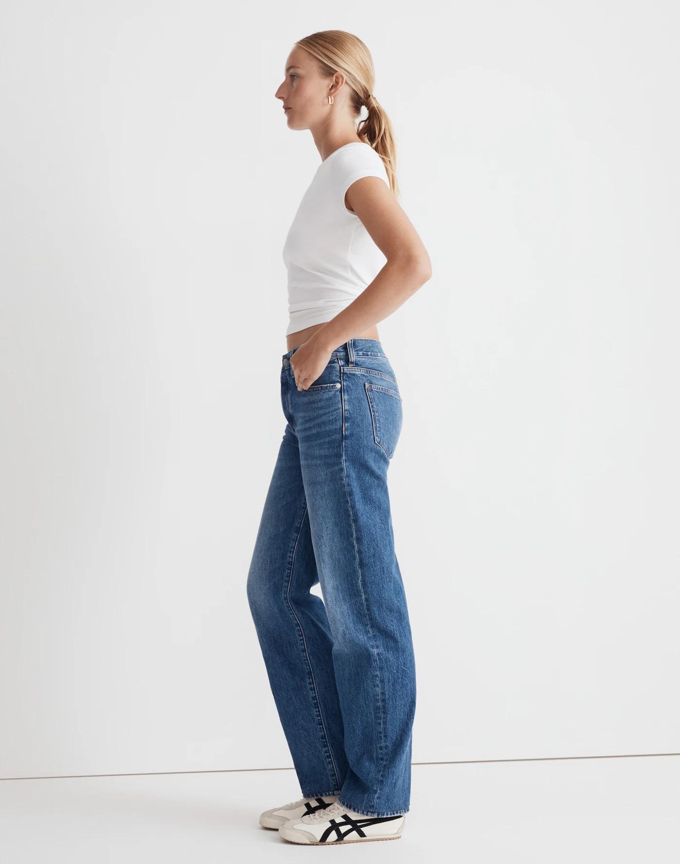 Low-Slung Straight Jeans Product Image
