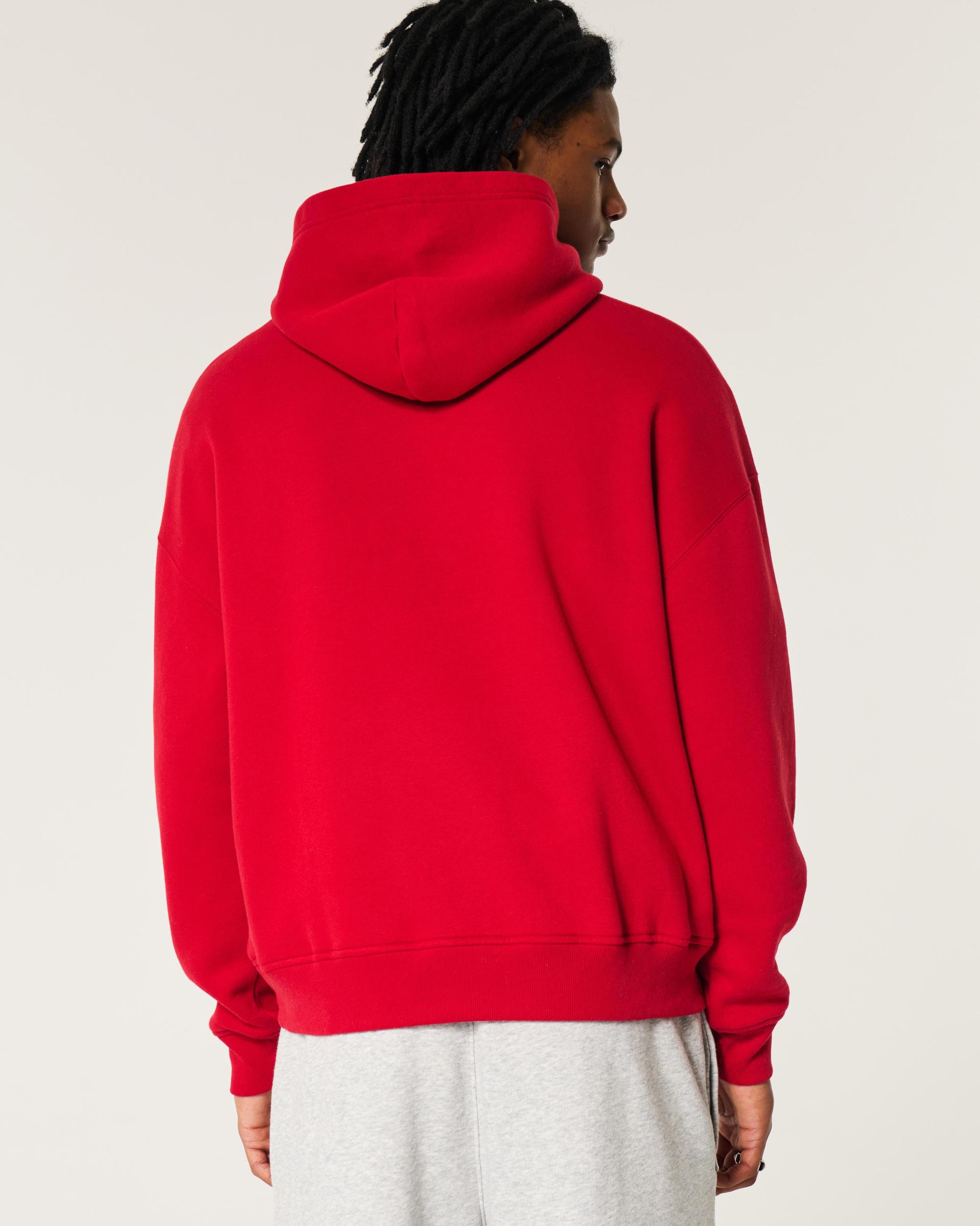 Boxy UConn Graphic Hoodie Product Image