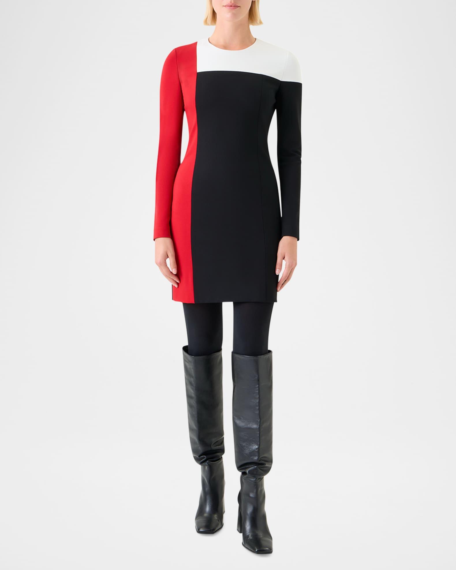 Colorblock Signature Viscose Stretch Jersey Mini Dress Product Image
