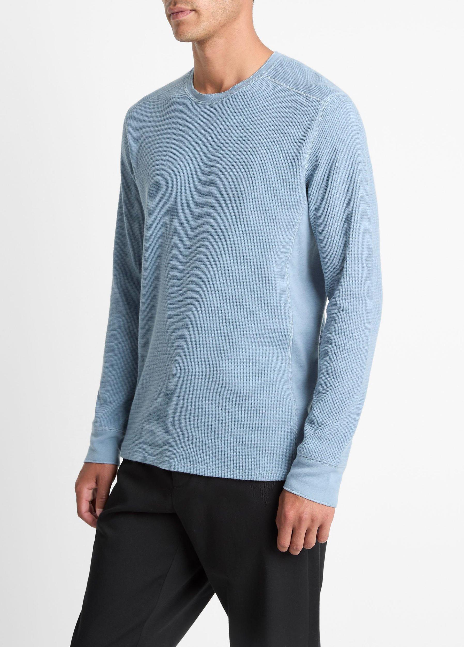 Pima Cotton-Blend Thermal Long-Sleeve T-Shirt Product Image