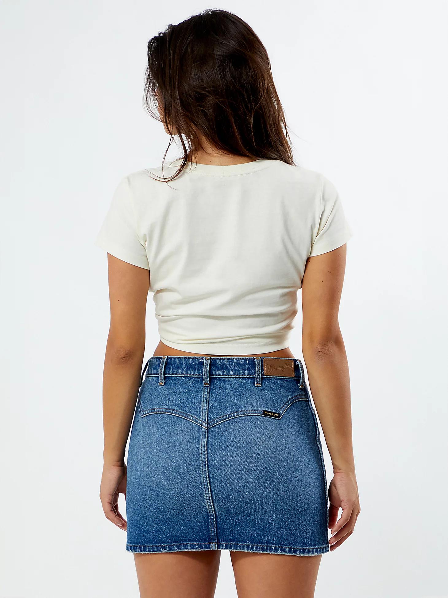 Wrangler® x PacSun Women's Rodeo Mini Skirt | Women's SHORTS & SKIRTS | Wrangler® Product Image