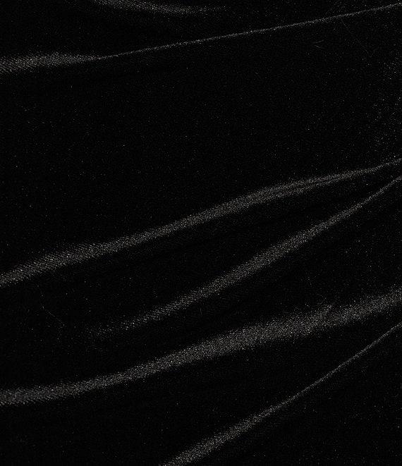 Honey and Rosie Velvet Cowl Neck Corset Side Slit Long Dress Product Image