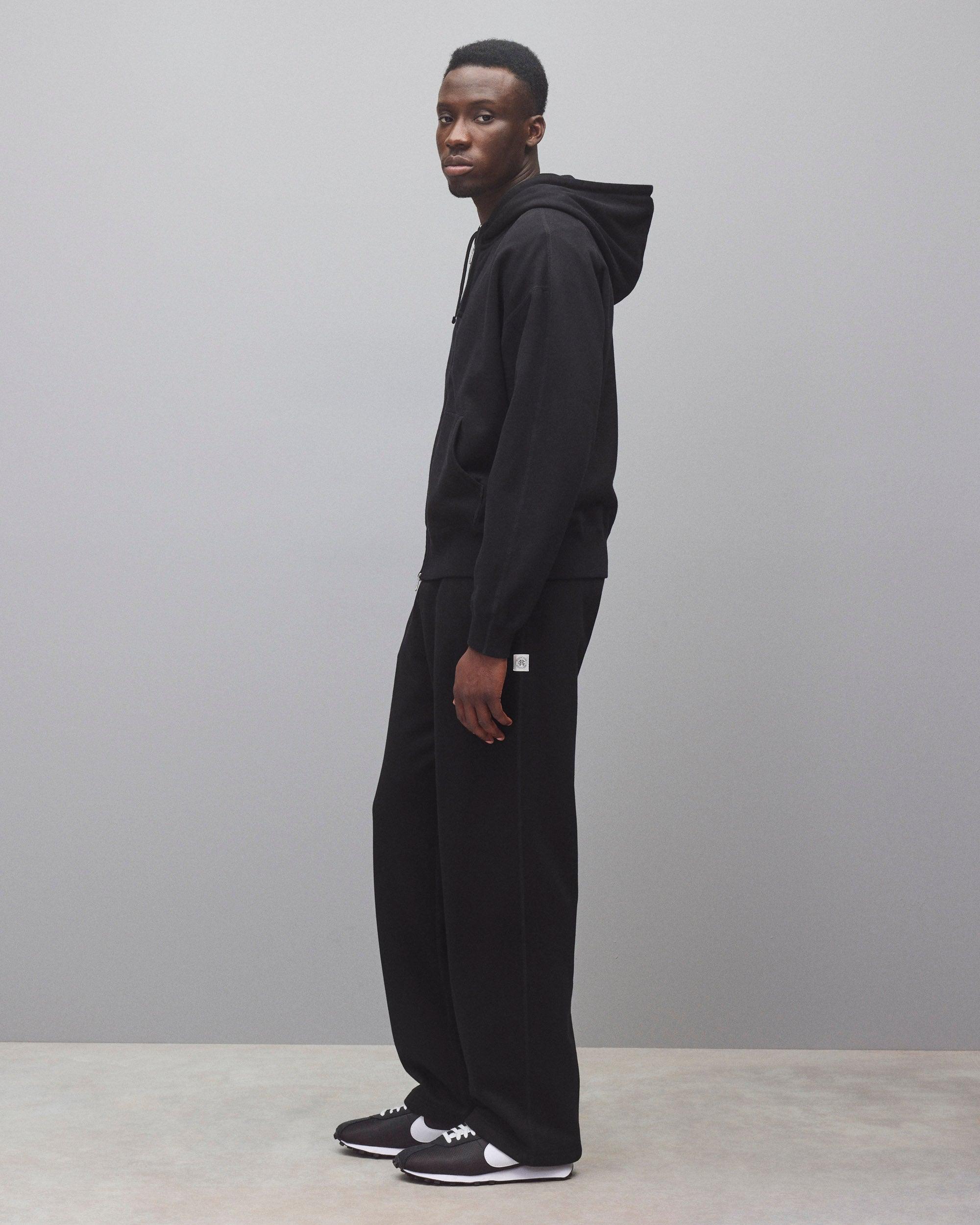 Midweight Terry Relaxed Zip Hoodie Male Product Image