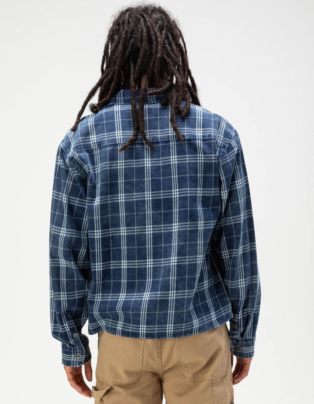 RSQ Mens Washed Flannel - NAVY Product Image