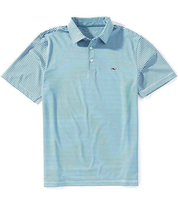 Vineyard Vines Bradley Stripe Sankaty Short Sleeve Polo Shirt Product Image