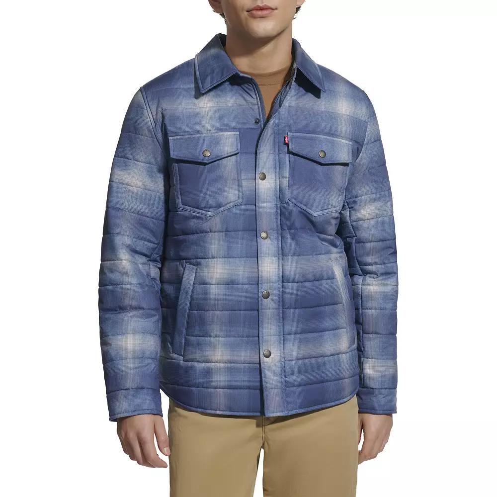Men's Levi's® Quilted Shacket, Size: Medium, Venetian Blue Product Image