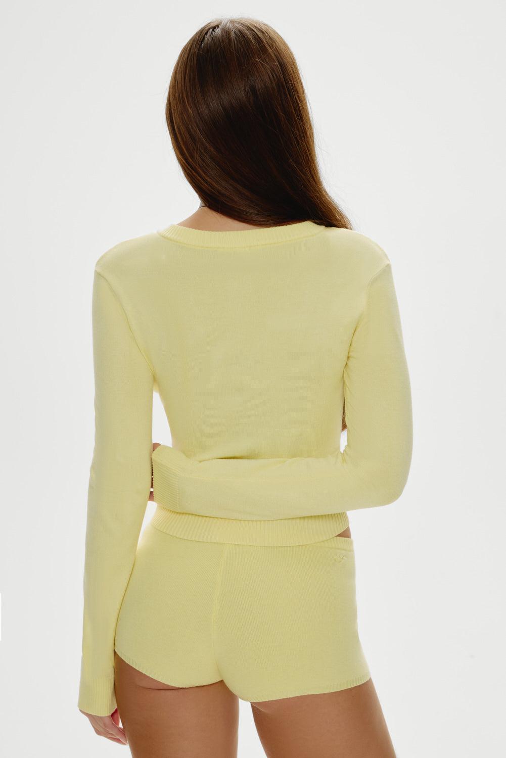 Cuddle Knit Booty Shorts - Honeycomb Product Image