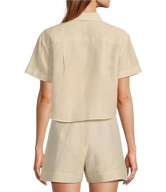 Antonio Melani Della Button Front Linen Blouse Product Image