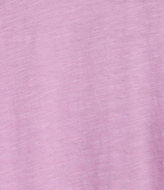 Eileen Fisher Organic Cotton Slub Jersey Knit V-Neck Short Sleeve Tee Product Image