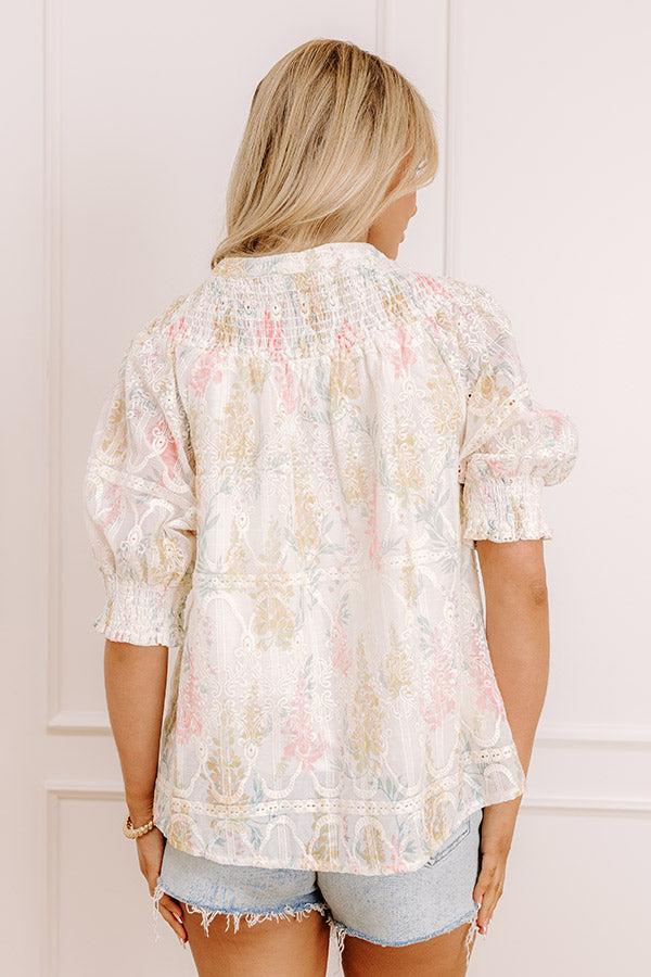 Gardenia Darling Embroidered Top Product Image
