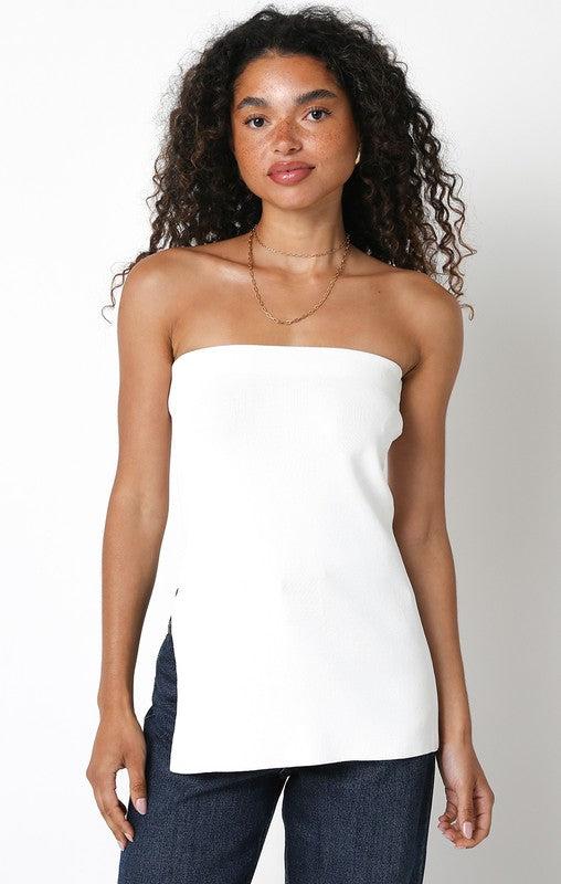 FINAL SALE Cassie Knit Tube Top Product Image