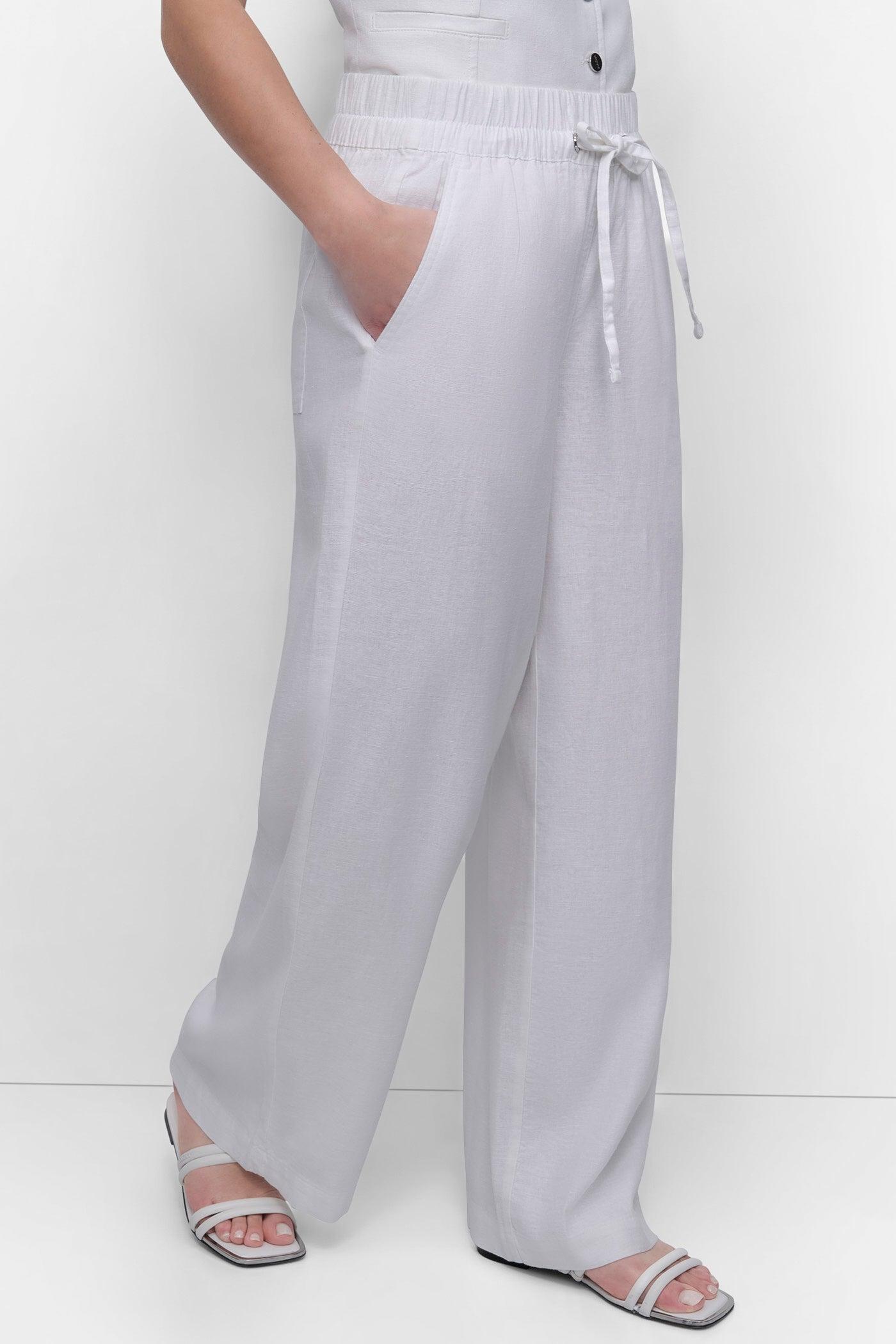 LINEN VISCOSE PULL ON PANT Product Image