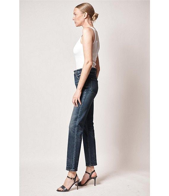 Lauren Ralph Lauren High Rise Straight Leg Ankle Jeans Product Image