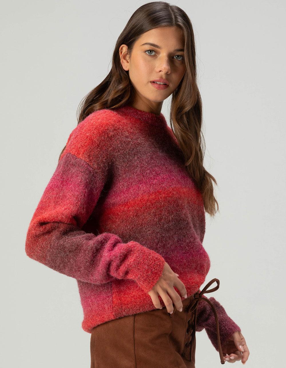 JJXX Amira Womens Sweater - RED COMBO Product Image