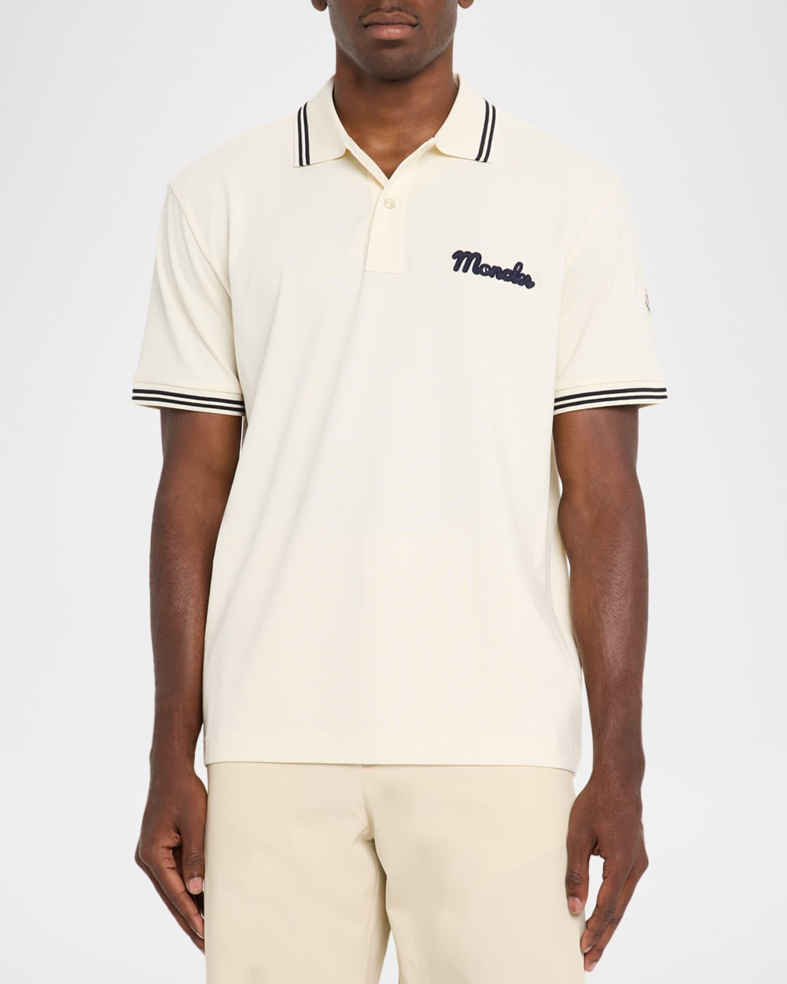 Men's Logo Script Short Sleeve Polo Product Image