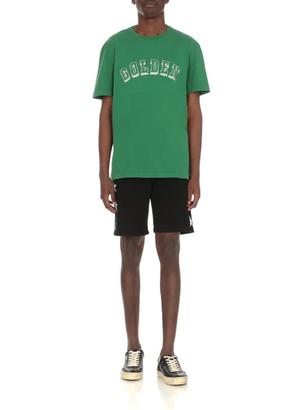 GOLDEN GOOSE Deluxe Brand Vintage-inspired Black Leather Sneakers With Contrasting White Laces Product Image