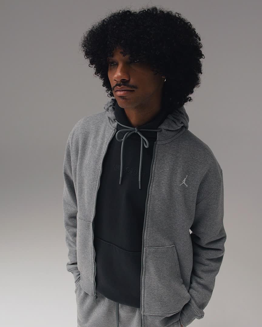 Jordan Mens Jordan Brooklyn Fleece Pants - Mens White/Desert Bronze Product Image