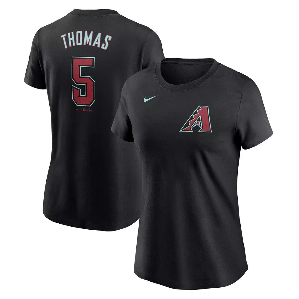 Women's Nike Alek Thomas Black Arizona Diamondbacks 2024 Fuse Name & Number T-Shirt,  Product Image