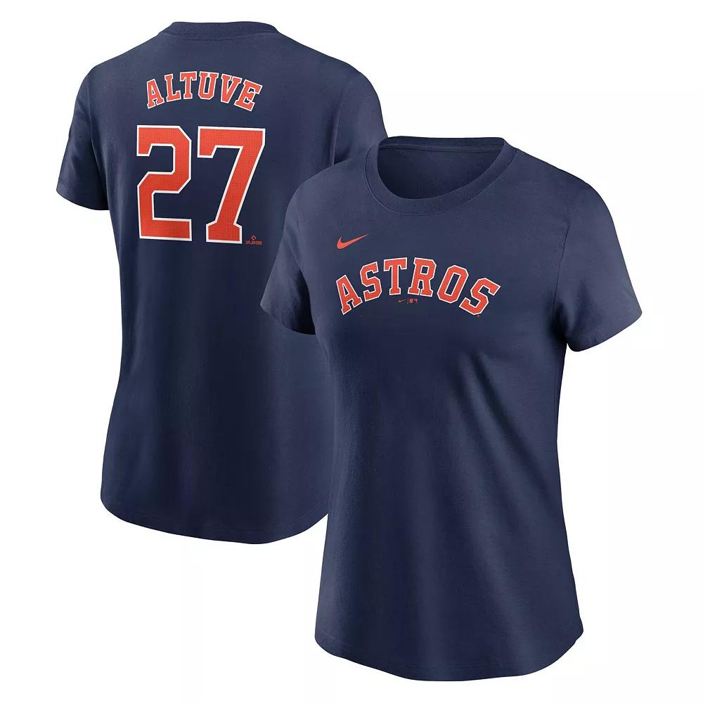 Women's Nike Julio Rodriguez Navy Seattle Mariners Fuse Name & Number T-Shirt,  Product Image