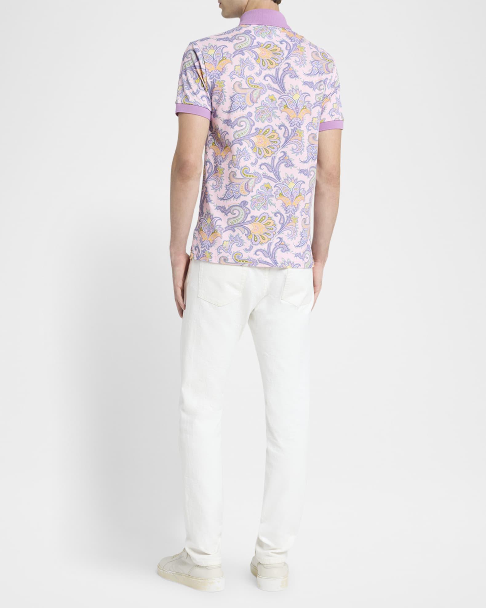 Men's Paisley Polo Shirt Product Image