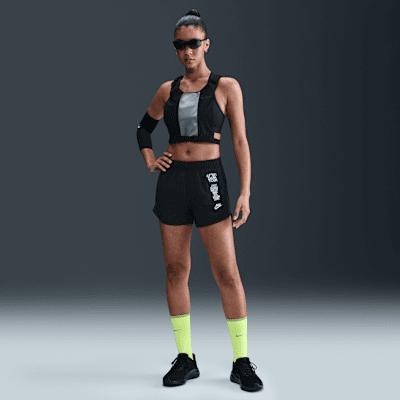 Nike Womens Tempo Dri-FIT Mid-Rise Brief-Lined Running Shorts | IF4134-010 Product Image
