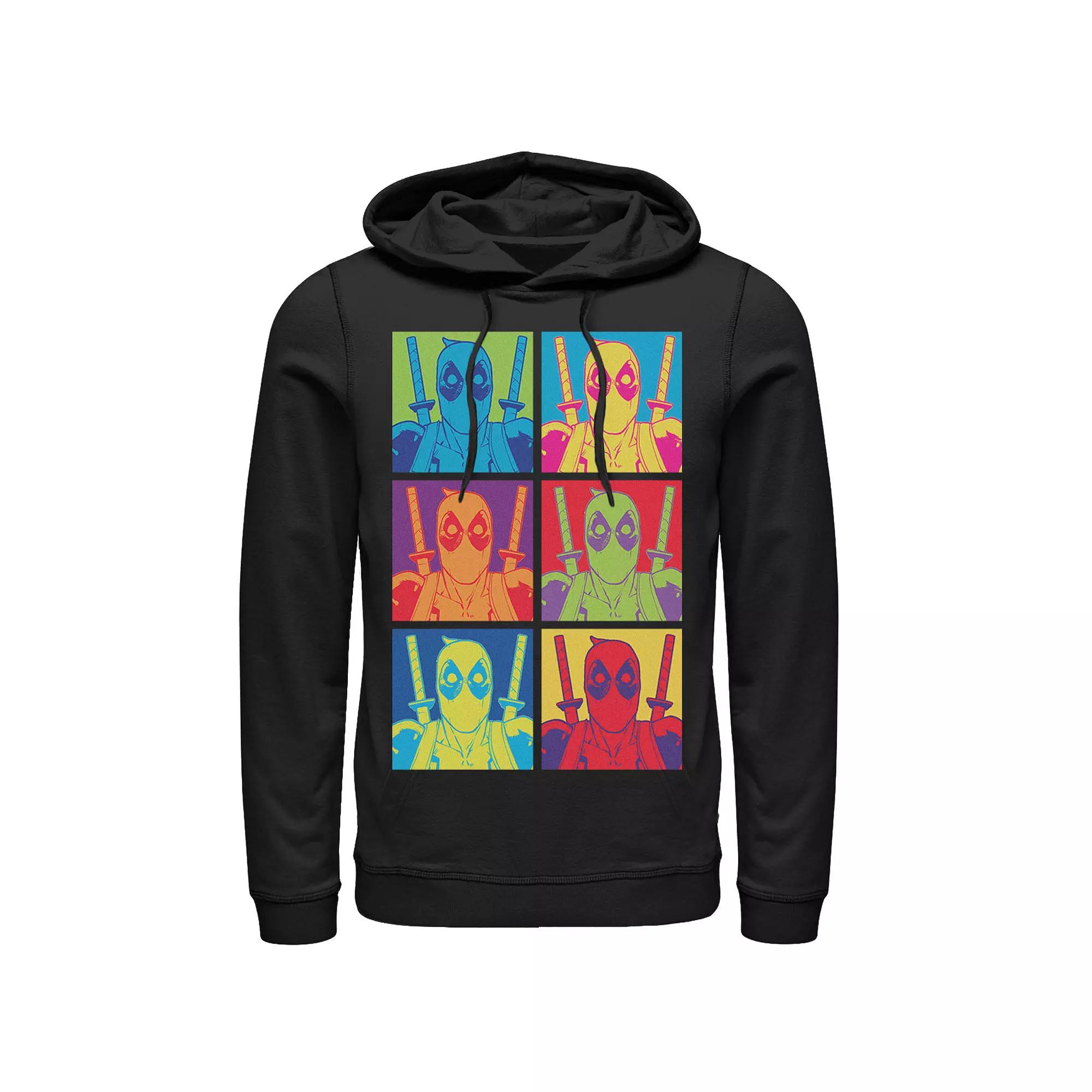 Men's Marvel Deadpool Color Pop Art Box Up Repeat Hoodie,  Product Image