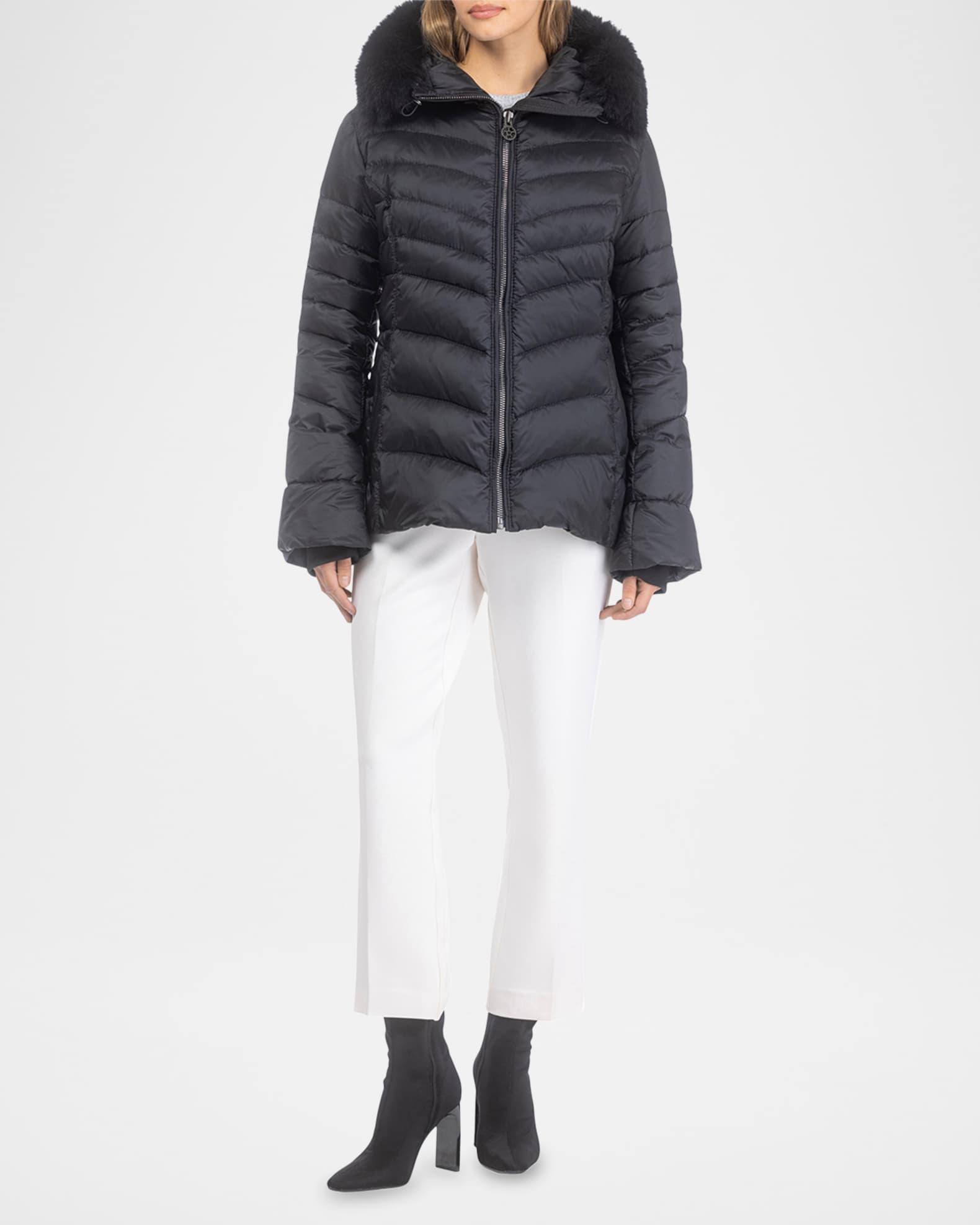 Down Apres-Ski Jacket with Detachable Toscana Lamb Hood Trim Product Image