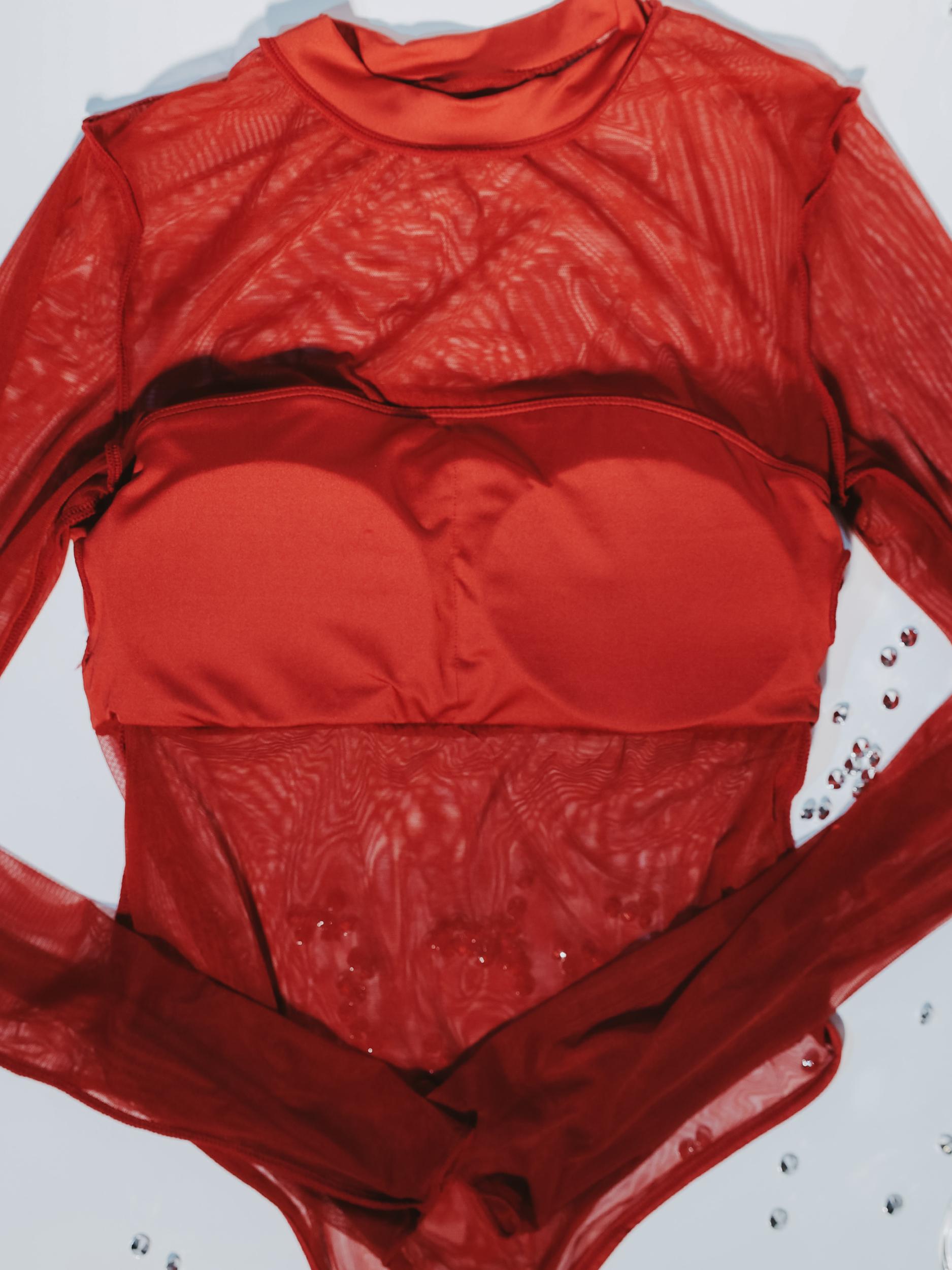 Mesh Bandeau Long Sleeve Bramisuit Product Image