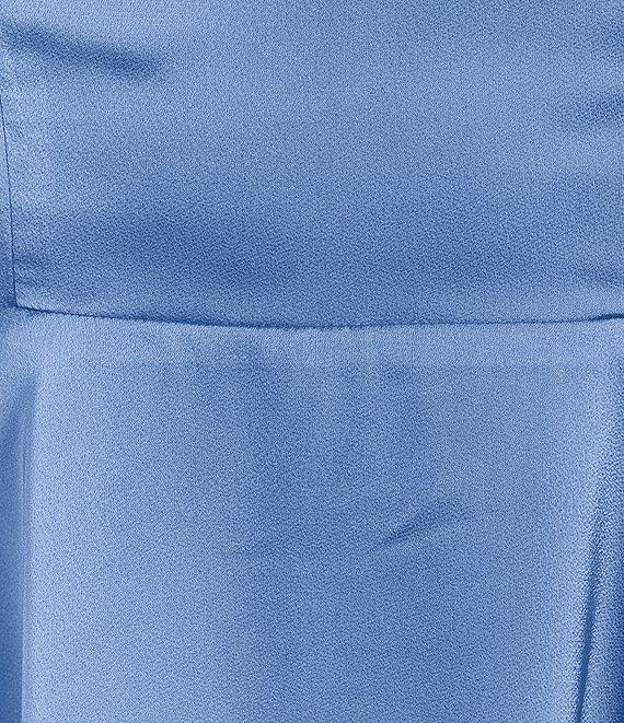 Next Up Flutter Short Sleeve Twist Back Cut Out Double Tiered Dress Product Image