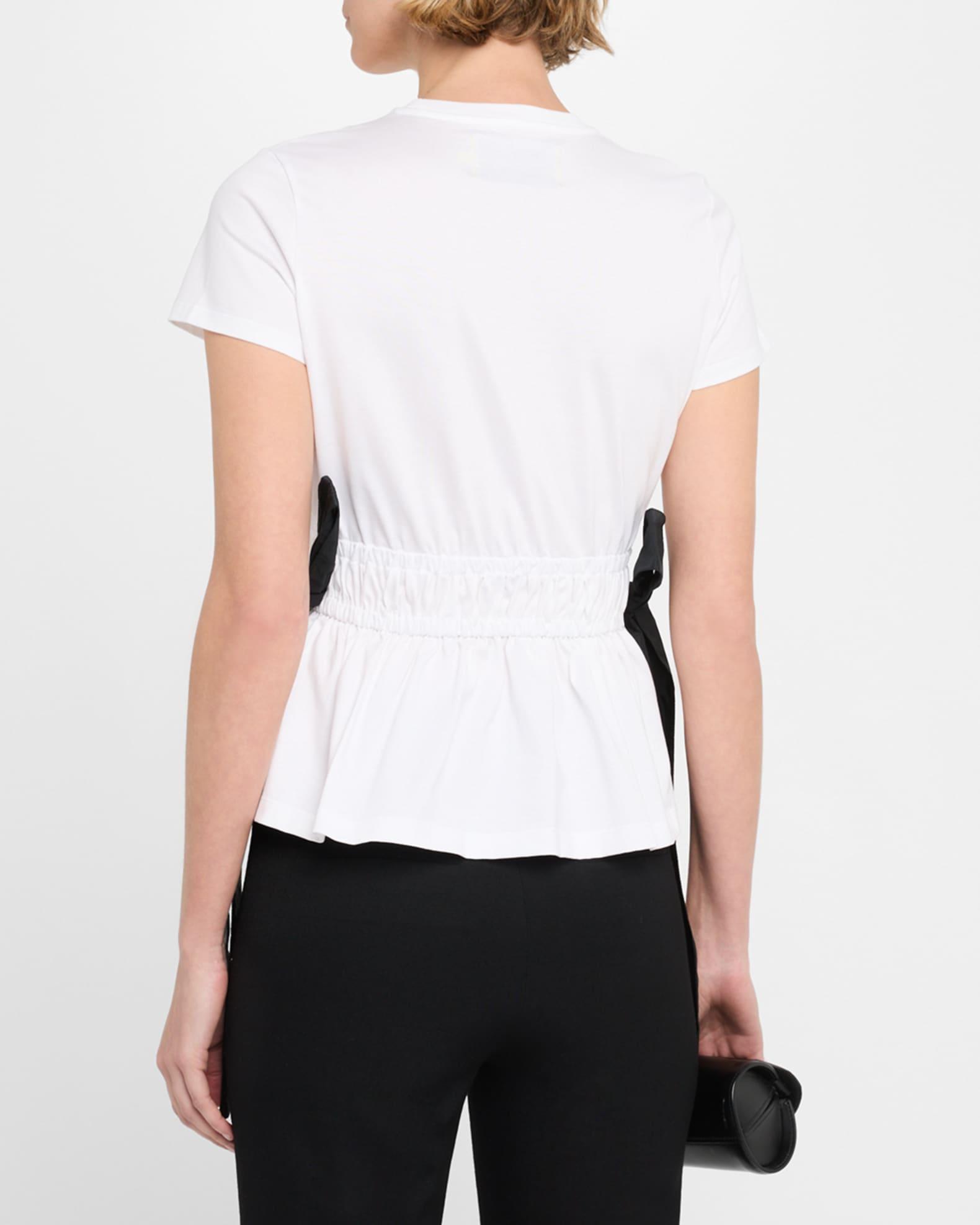 Crewneck Bow Detail T-Shirt Product Image