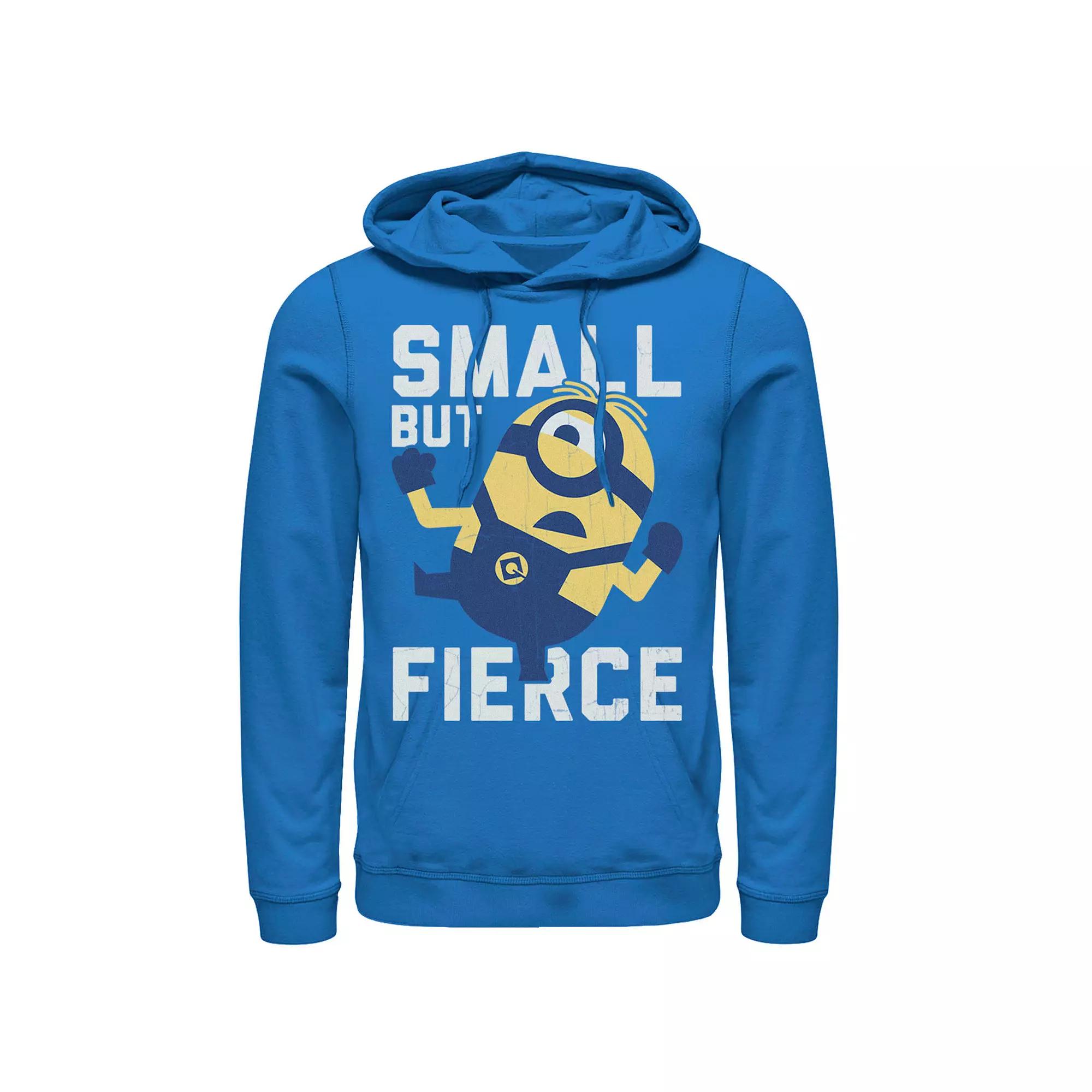 Men's Despicable Me Minions He Is Small But Fierce Graphic Hoodie, Royal Product Image