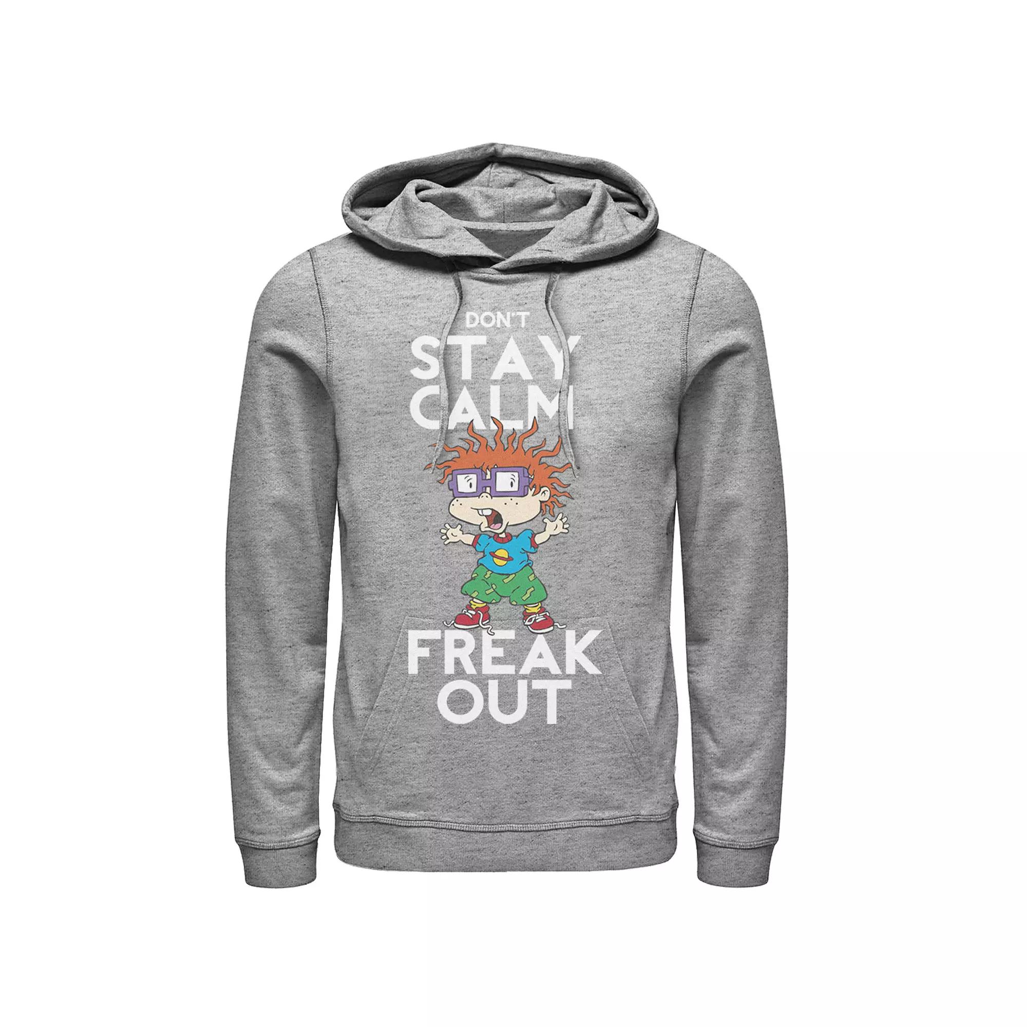 Men's Nickelodeon Rugrats Chuckie Don't Stay Calm Freak Out Graphic Hoodie,  Product Image