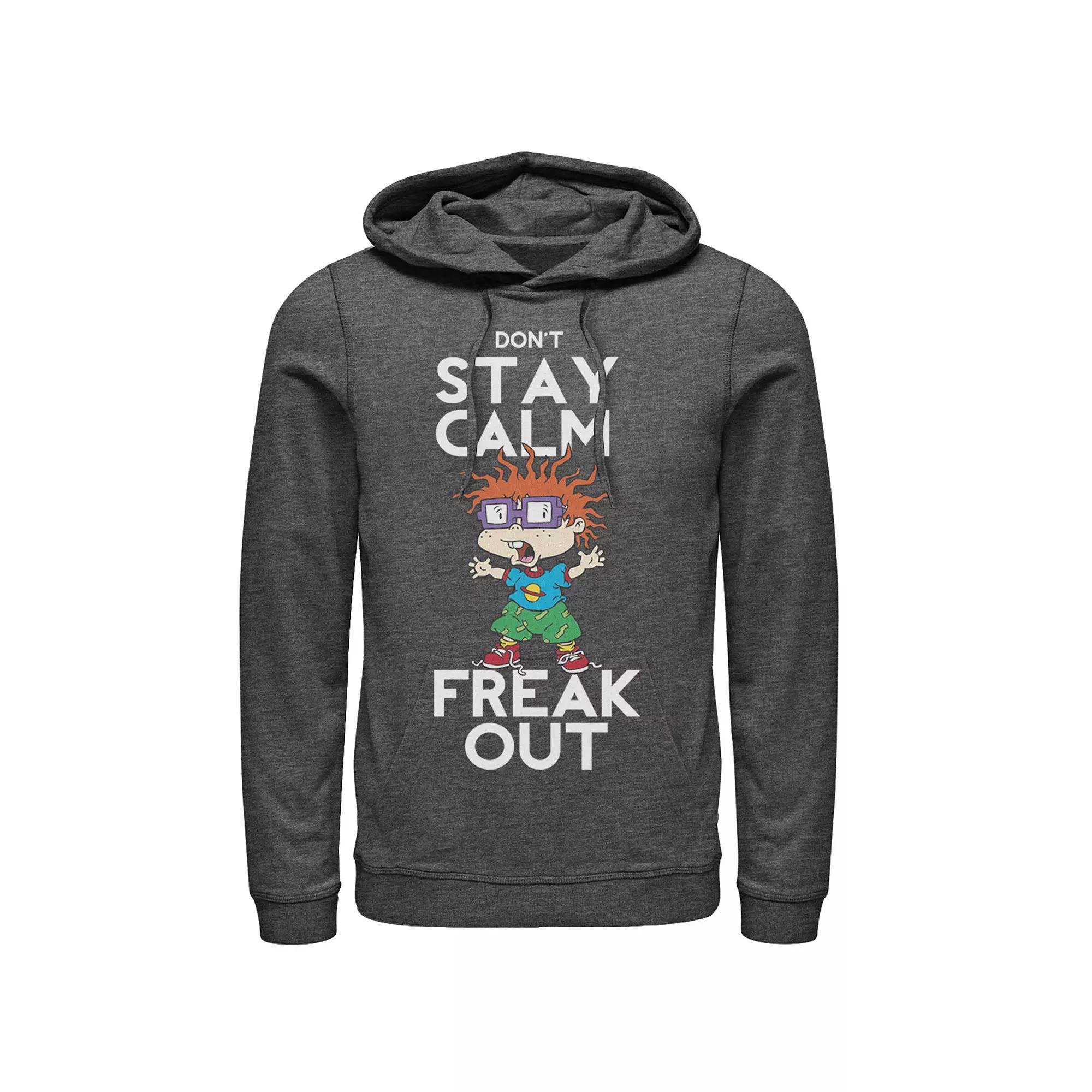 Men's Nickelodeon Rugrats Chuckie Don't Stay Calm Freak Out Graphic Hoodie,  Product Image