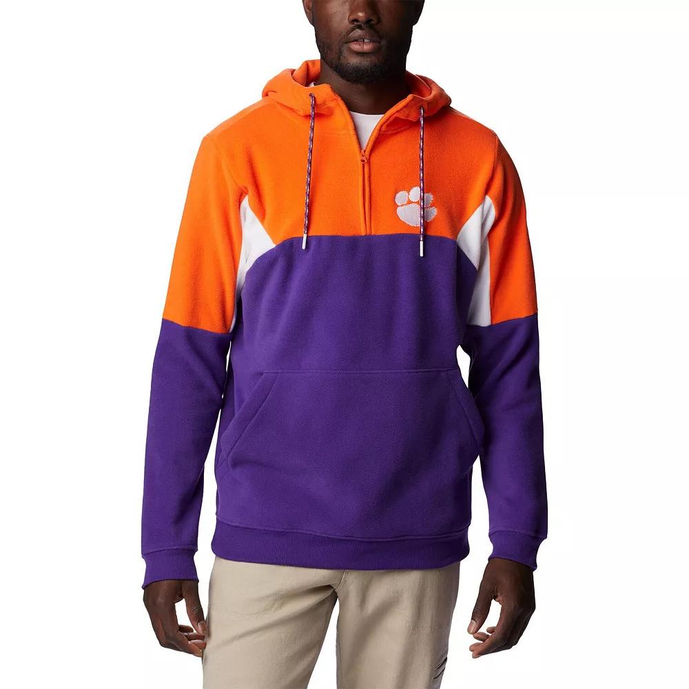 Men's Columbia Purple Clemson Tigers Lodge Quarter-Zip Hoodie, Size: Small Product Image