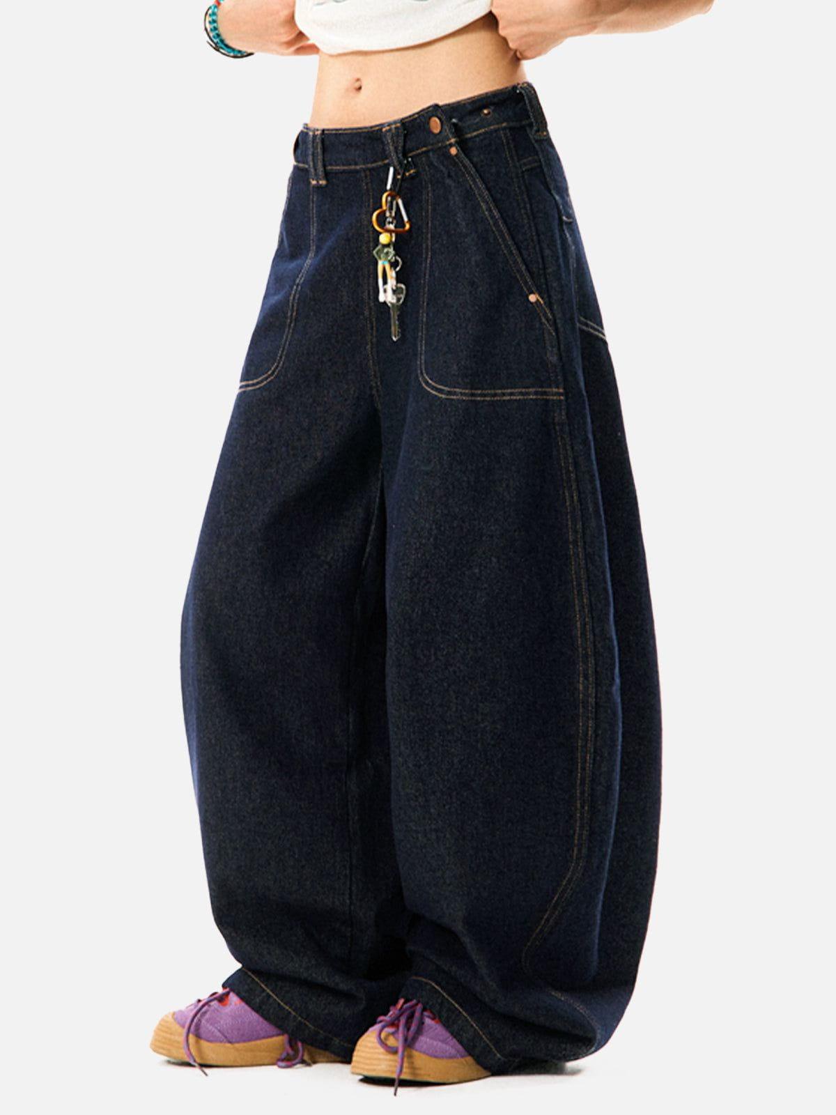 Aelfric Eden Raw Baggy Barrel Jeans Product Image