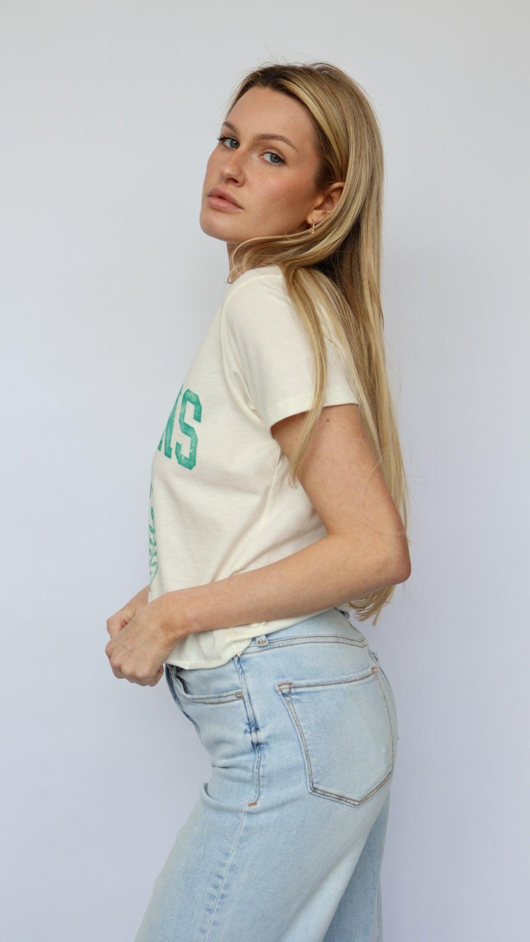Hamptons Varsity Crop Tee Product Image