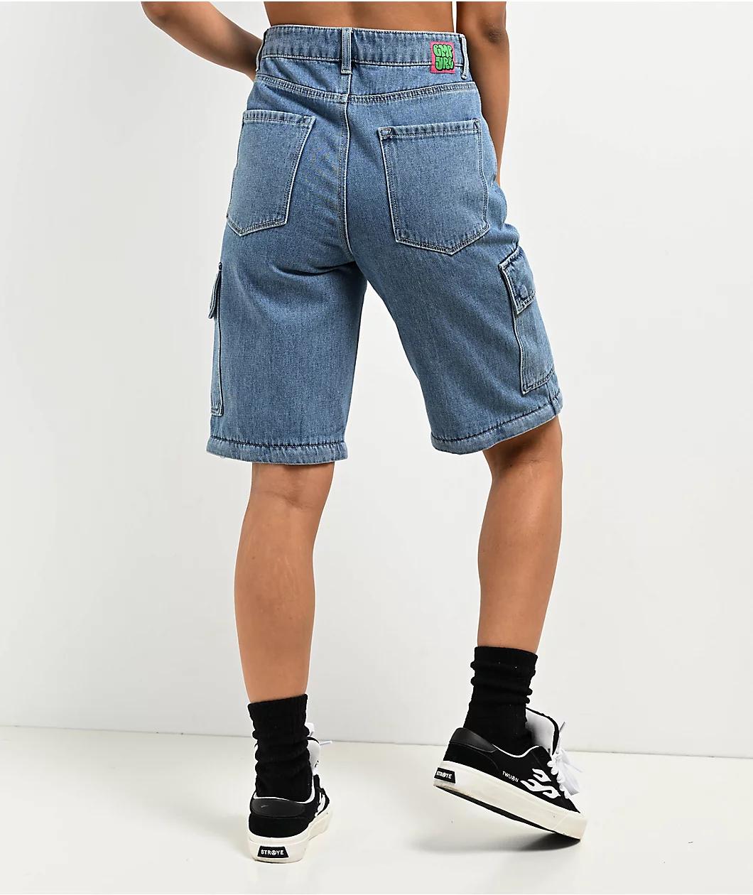 Empyre Tori Shindig Blue Zip Off Cargo Jeans Product Image