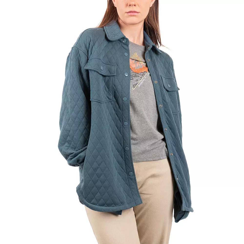 Women's Mountain and Isles Diamond Quilted Shirt Jacket,  Product Image
