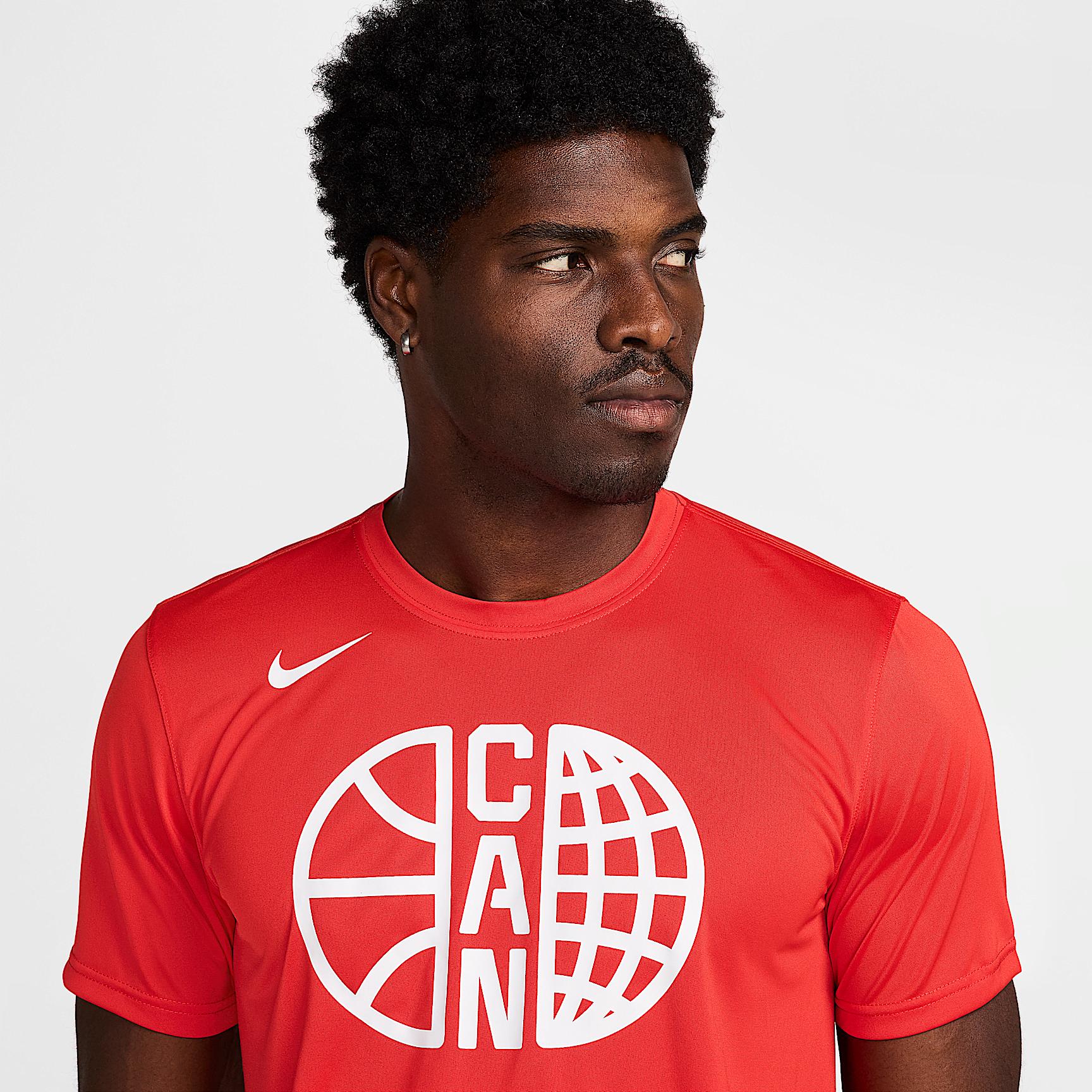 Canada Practice Nike Mens Basketball T-Shirt | FQ3645-600 Product Image