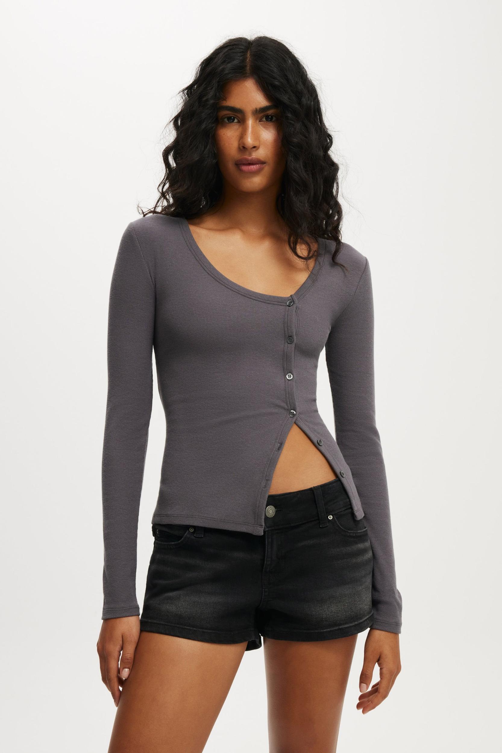 Micro Low Denim Short Product Image