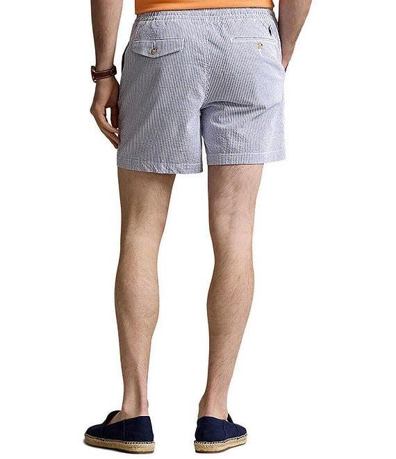 Polo Ralph Lauren Classic Fit Prepster Seersucker 6#double; Inseam Shorts Product Image
