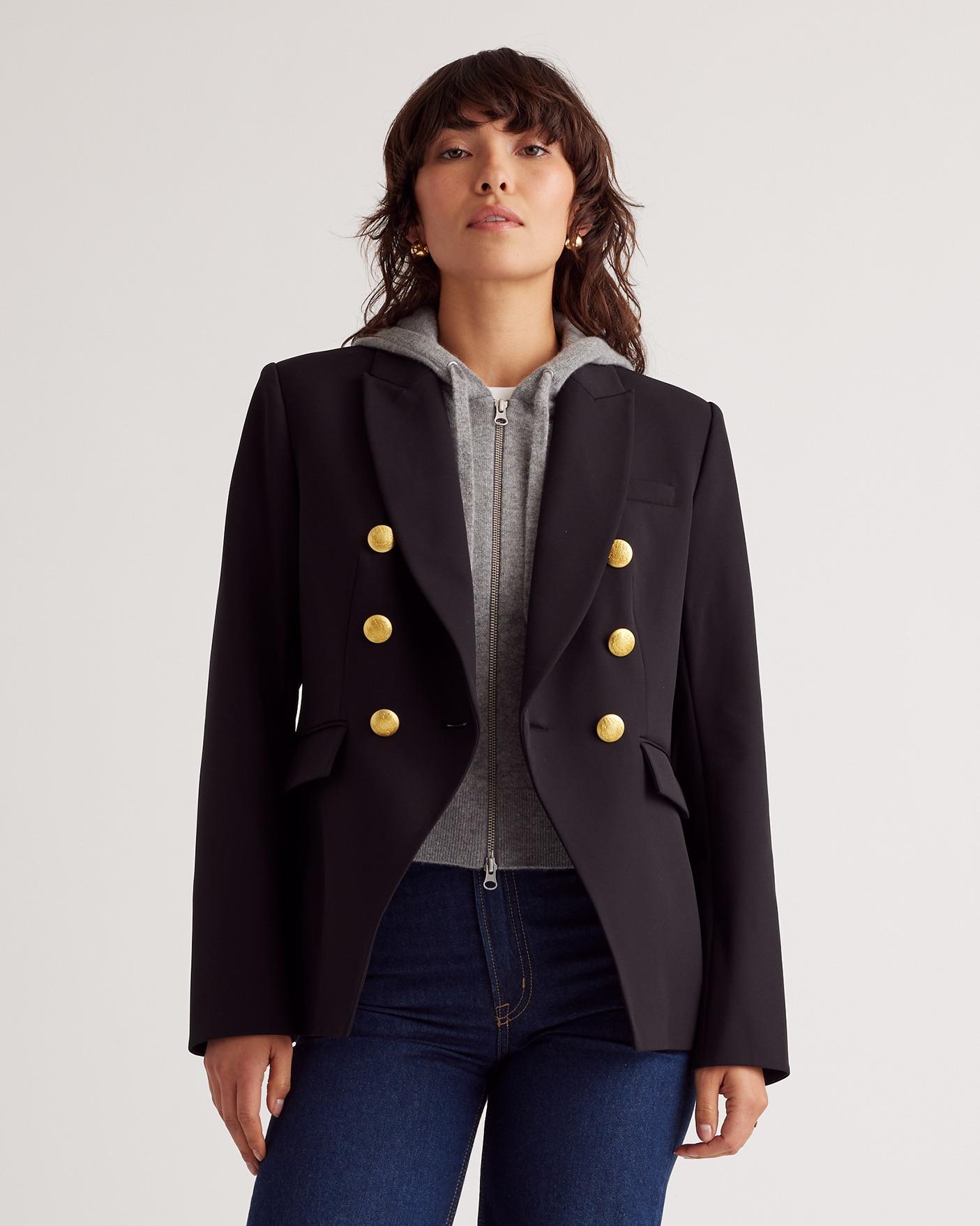 Quince | Women's 100% Mongolian Cashmere Hoodie Blazer Insert Size XS/Small/M Product Image