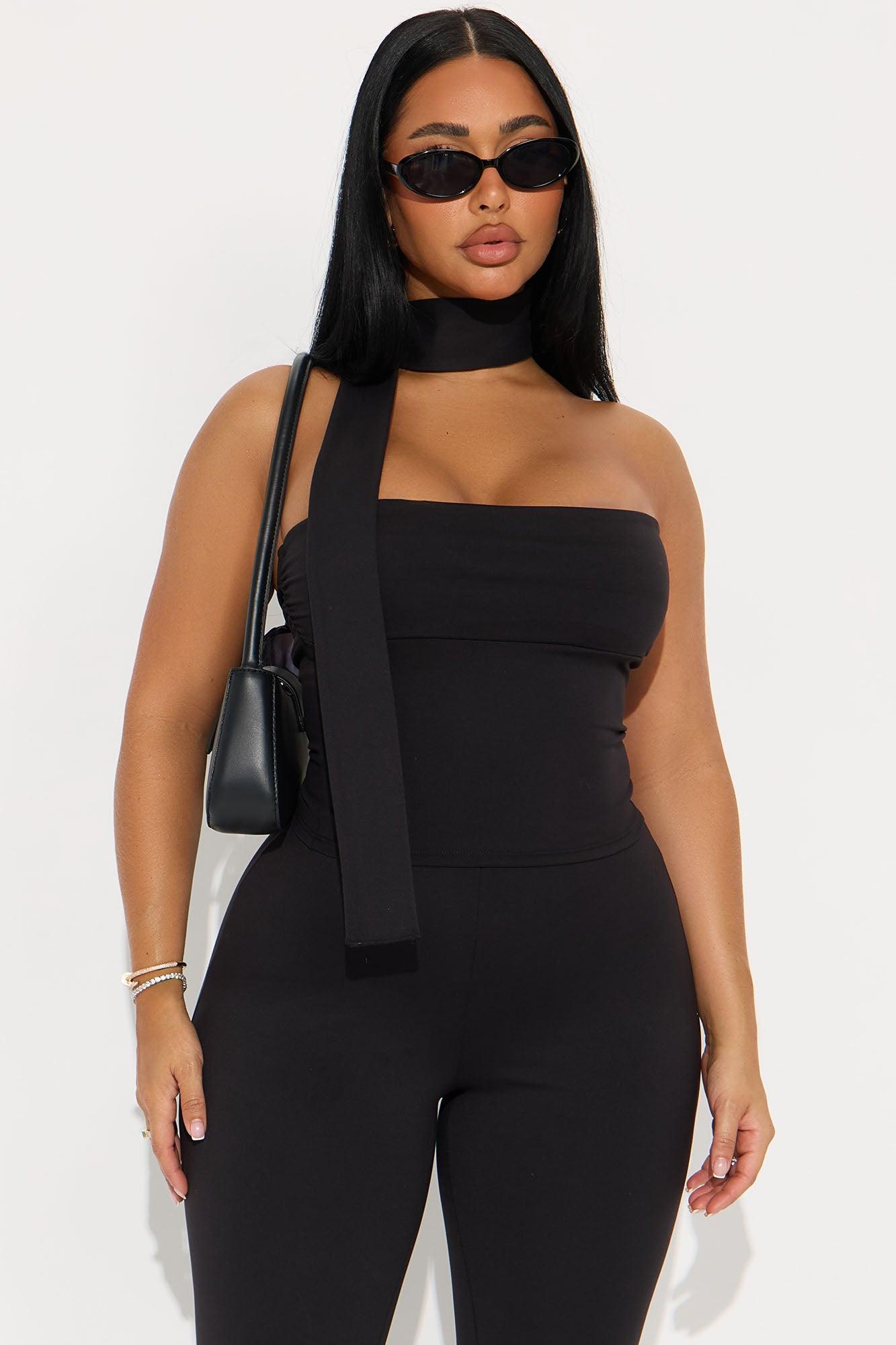 Ava 3 Piece Capri Set - Black Female Product Image