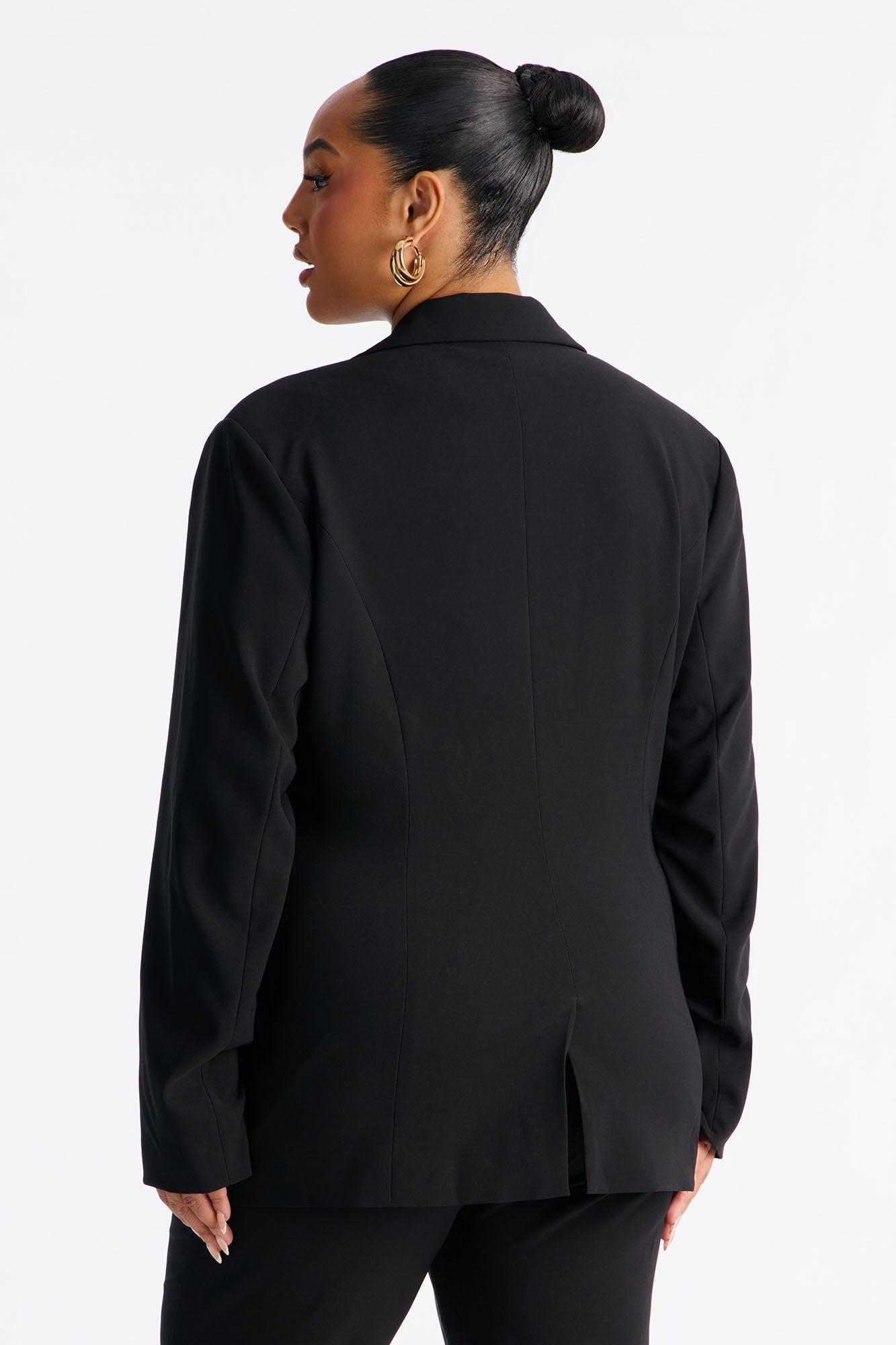 Such A Diva Blazer Capri Set - Black Female Product Image