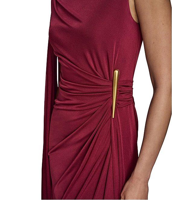 Donna Karan Mock Neck Knit Sheath Dress Product Image