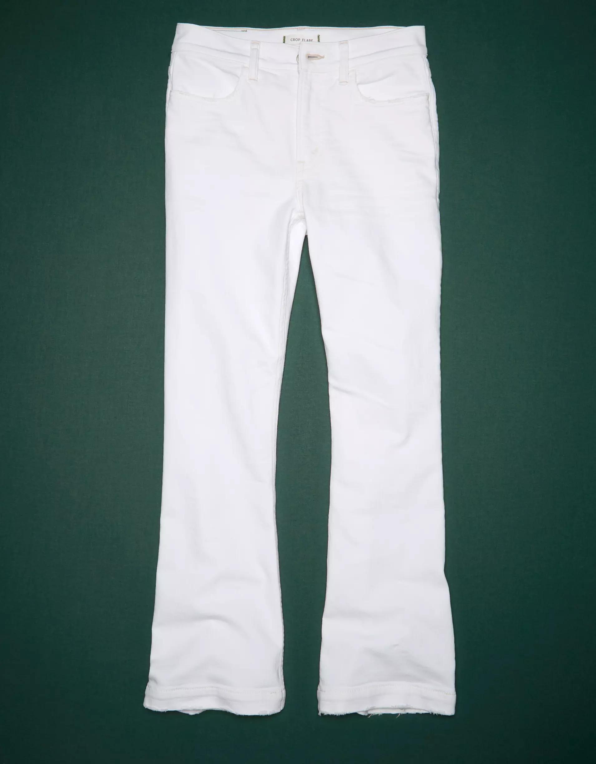 AE77 Premium Crop Flare Jean Product Image